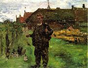 Lovis Corinth, Portrat des Malers Paul Baum in Sluis